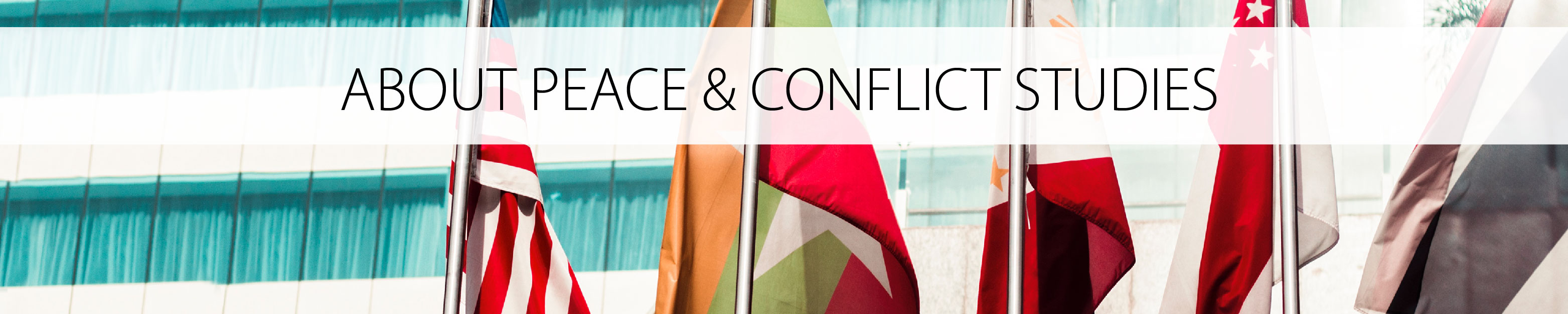 About Peace and Conflict Studies