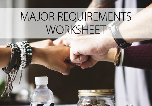 Major Requirements Worksheet